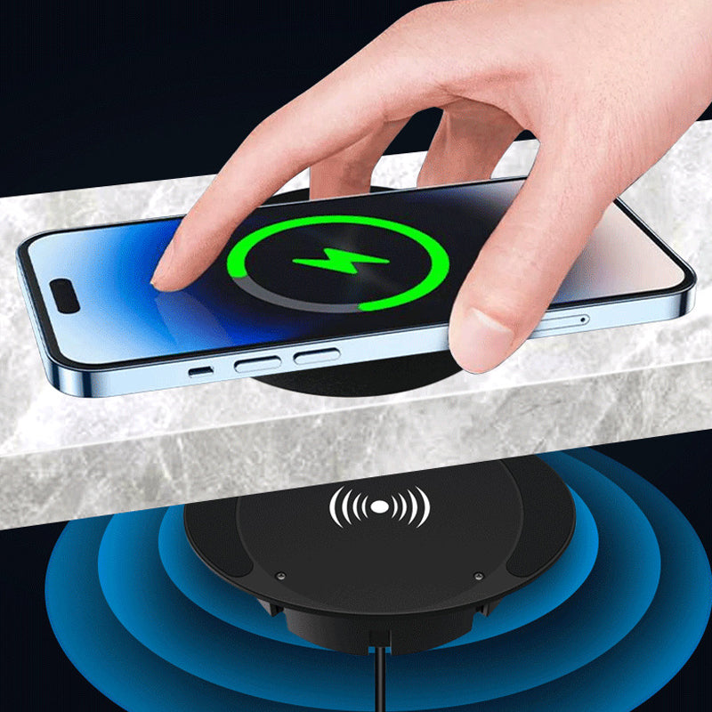 Under-Desk Hidden Wireless Charger