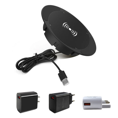 Under-Desk Hidden Wireless Charger