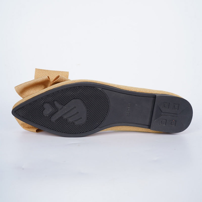 Women's Pointed Toe Bow-Knot Flats