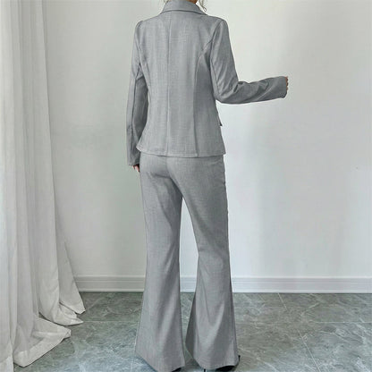 Women's 3-Piece Flared Trouser Suit Set