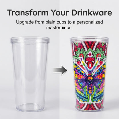 Creative Rhinestone Art Water Cup Craft Kit