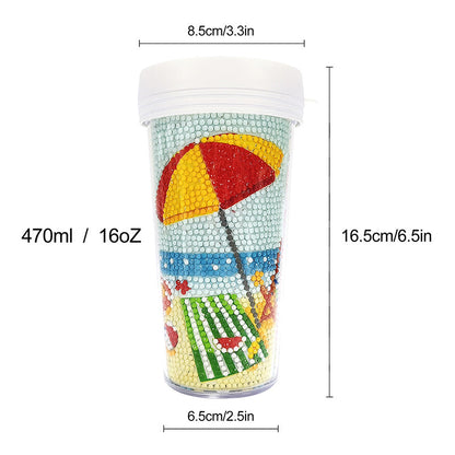 Creative Rhinestone Art Water Cup Craft Kit
