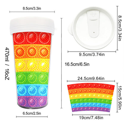 Creative Rhinestone Art Water Cup Craft Kit