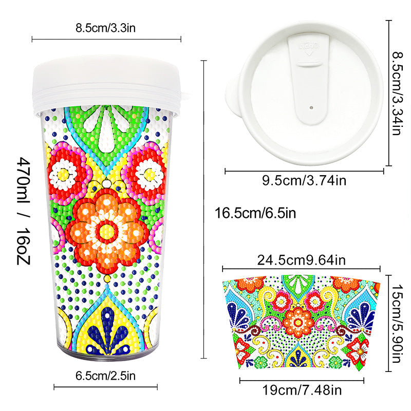 Creative Rhinestone Art Water Cup Craft Kit