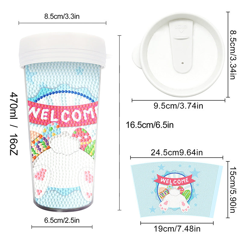 Creative Rhinestone Art Water Cup Craft Kit