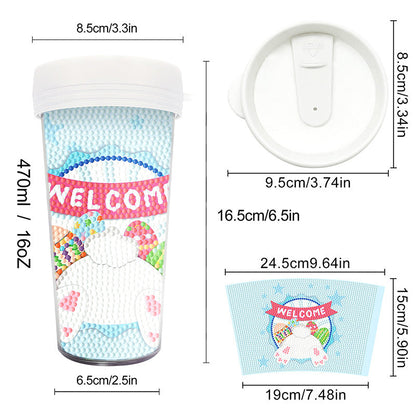 Creative Rhinestone Art Water Cup Craft Kit