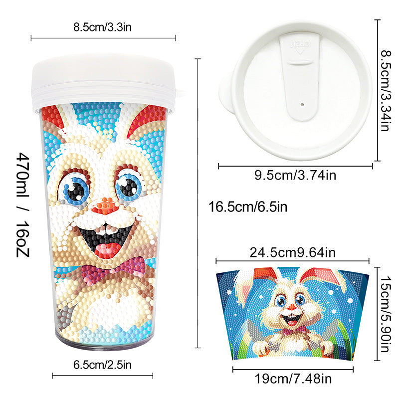 Creative Rhinestone Art Water Cup Craft Kit