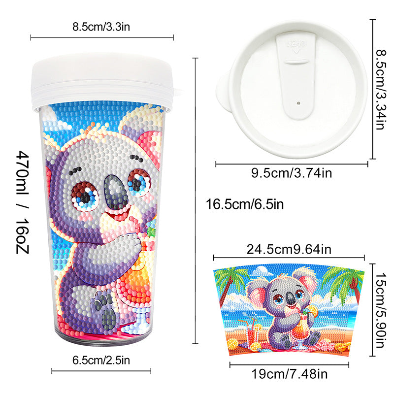 Creative Rhinestone Art Water Cup Craft Kit