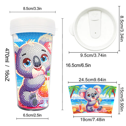 Creative Rhinestone Art Water Cup Craft Kit
