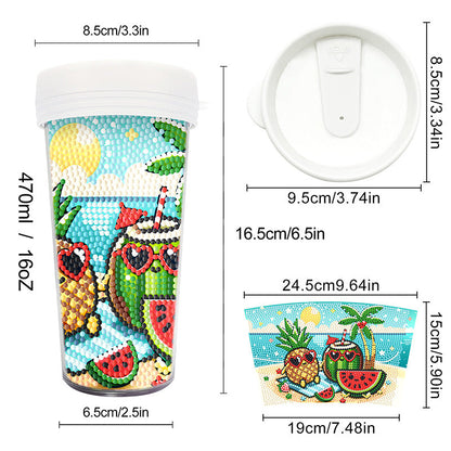 Creative Rhinestone Art Water Cup Craft Kit