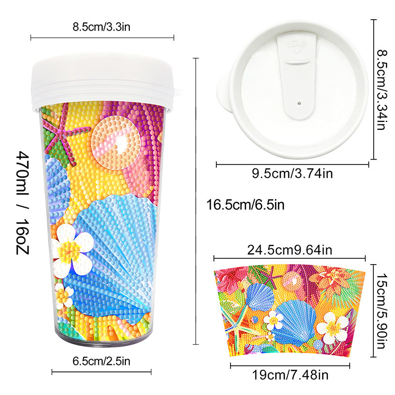 Creative Rhinestone Art Water Cup Craft Kit
