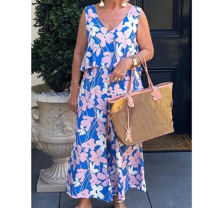 Floral Print Top & Pants 2-Piece Set