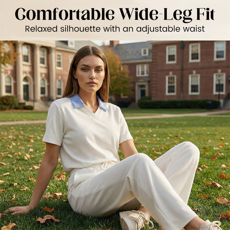 Women's Short Sleeve Top and Trousers Set
