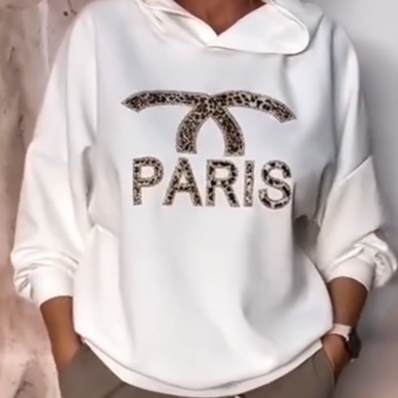 Relaxed Fit Hooded Sweatshirt and Trousers Outfit