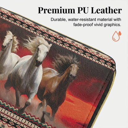 Women's Fashion Printed Zip-Around Wallet