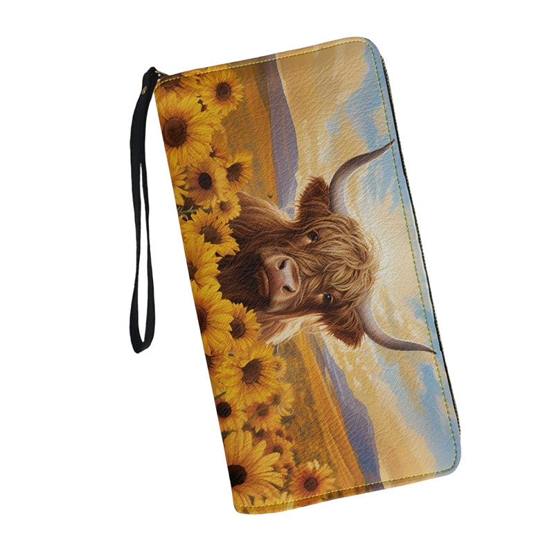 Women's Fashion Printed Zip-Around Wallet