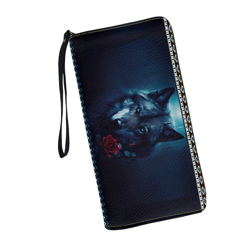 Women's Fashion Printed Zip-Around Wallet