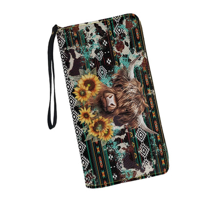 Women's Fashion Printed Zip-Around Wallet