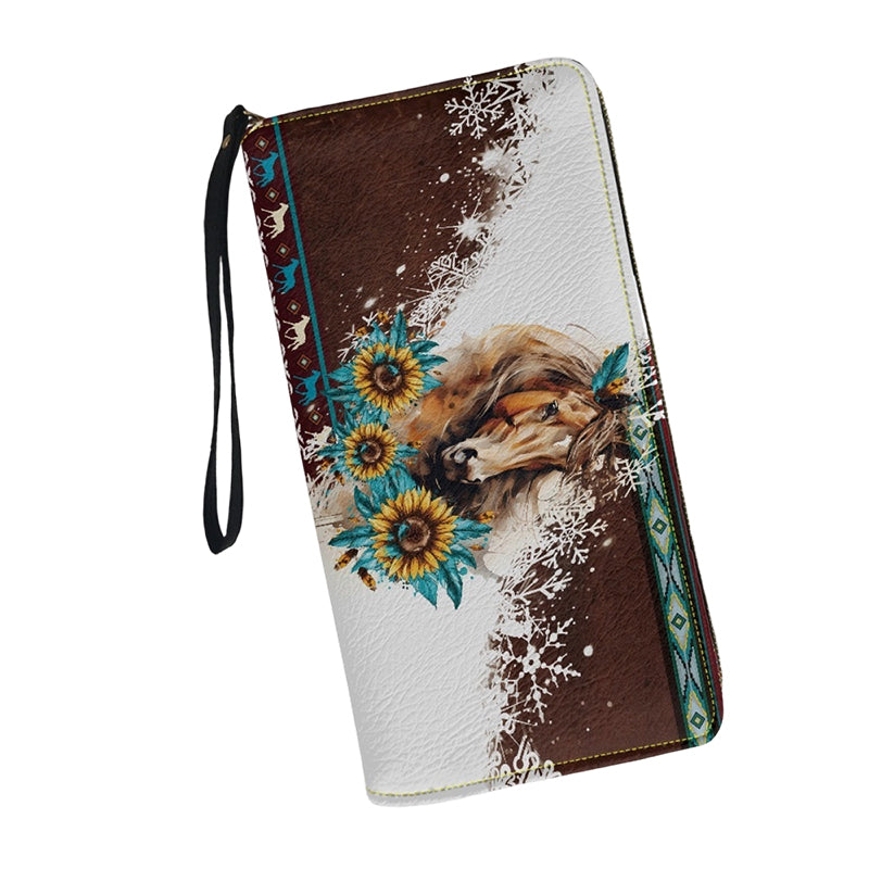 Women's Fashion Printed Zip-Around Wallet