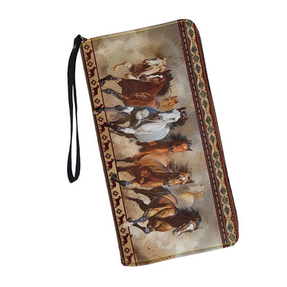 Women's Fashion Printed Zip-Around Wallet