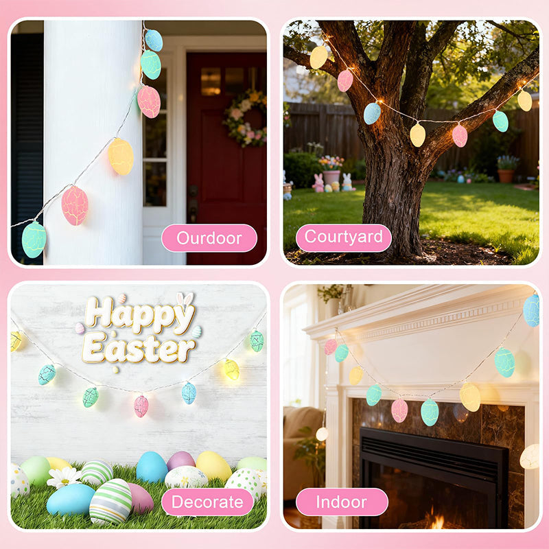 Easter Decorative Egg LED String Lights