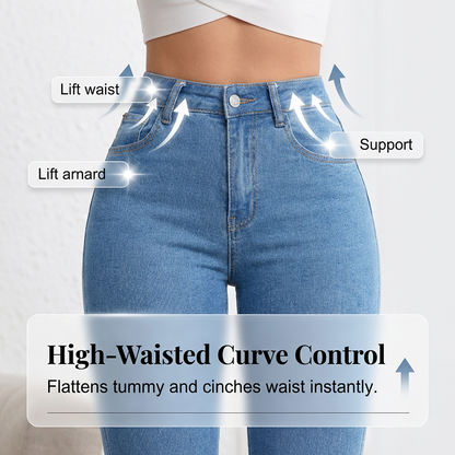 ⏰ Now only 50% off!🔥Women's High-Waist Stretch Flare Jeans