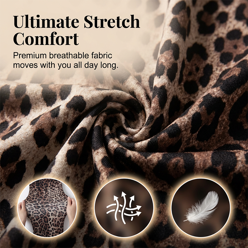 Leopard Print Strapless Jumpsuit