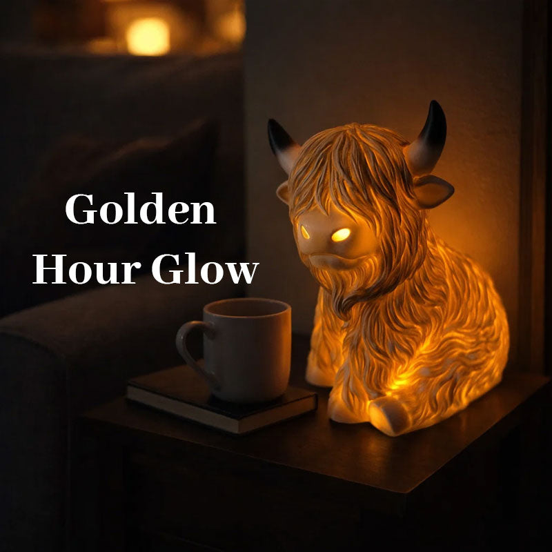 Cute Highland Cow Night Light