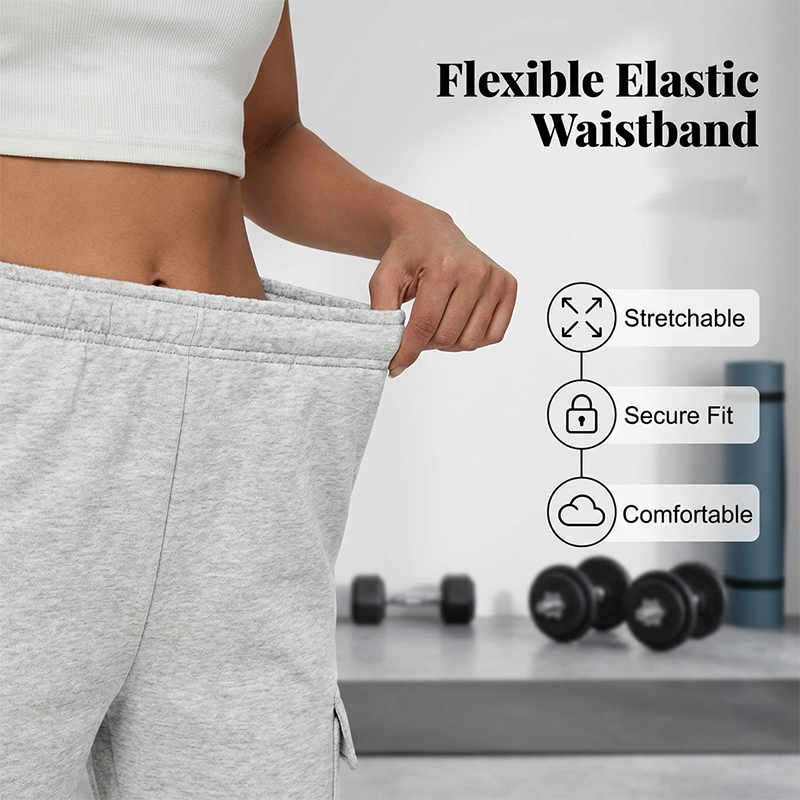 Women's High-Waist Wide-Leg Cargo Pants