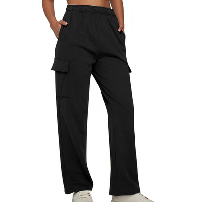 Women's High-Waist Wide-Leg Cargo Pants