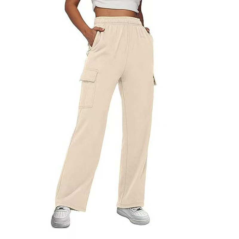 Women's High-Waist Wide-Leg Cargo Pants