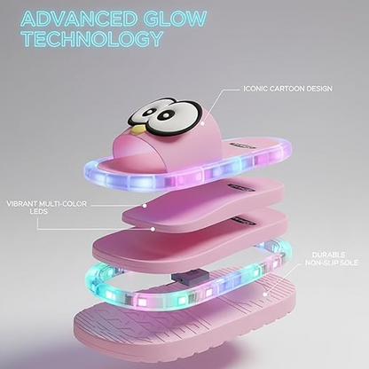LED Light-Up Cartoon Slippers