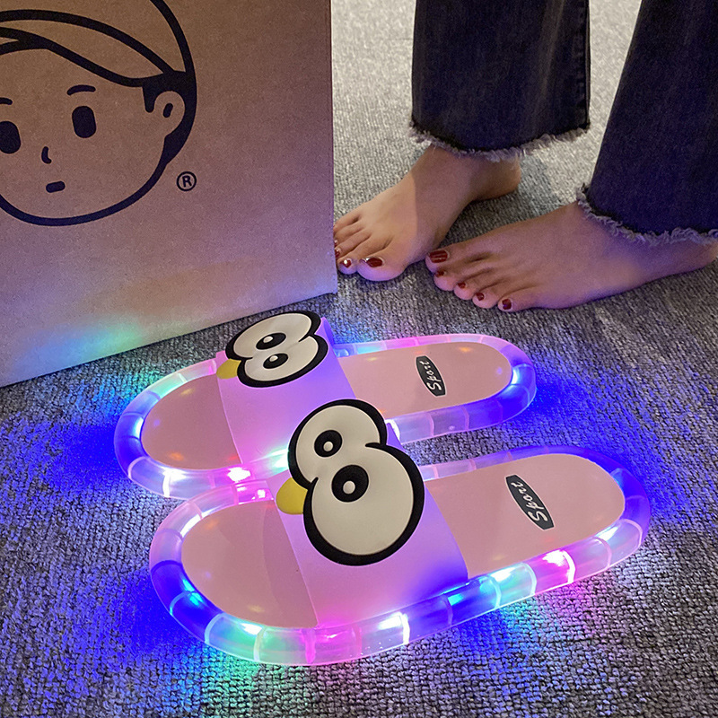 LED Light-Up Cartoon Slippers