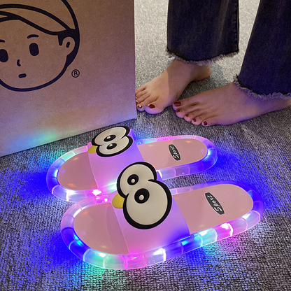 LED Light-Up Cartoon Slippers