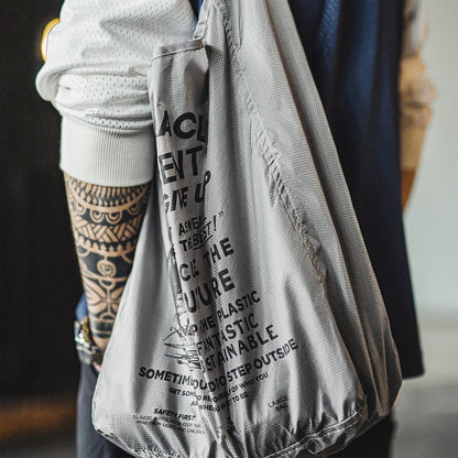 Ultra-Light Foldable Tote Bag with Wide Strap