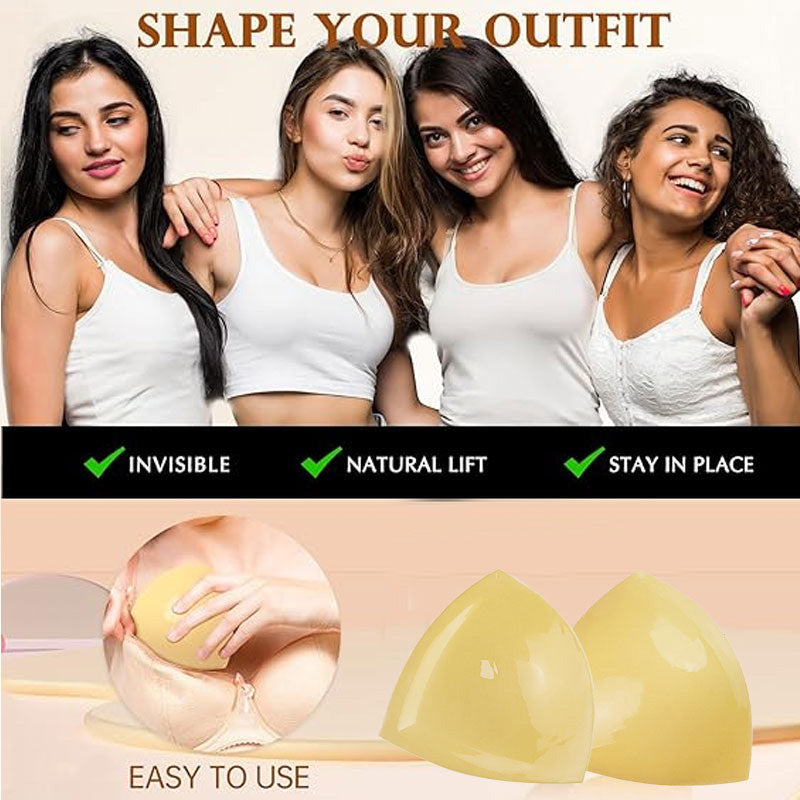🥳2026 HOT SALE🥳💞50K+ SOLD!✨💝 Buy 1 Get 1 FREE! Double-Sided Invisible Push-Up Bra – No straps, no seams. Strong adhesive stays secure all day. Reusable & washable. Perfect for backless & strapless outfits. 👗🦋