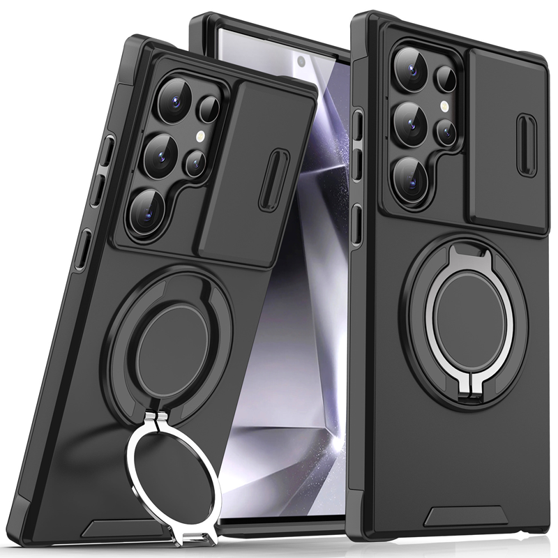 Camera Protection Magnetic Stand Phone Case for Samsung