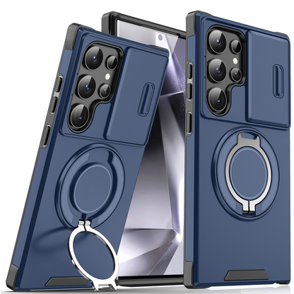 Camera Protection Magnetic Stand Phone Case for Samsung