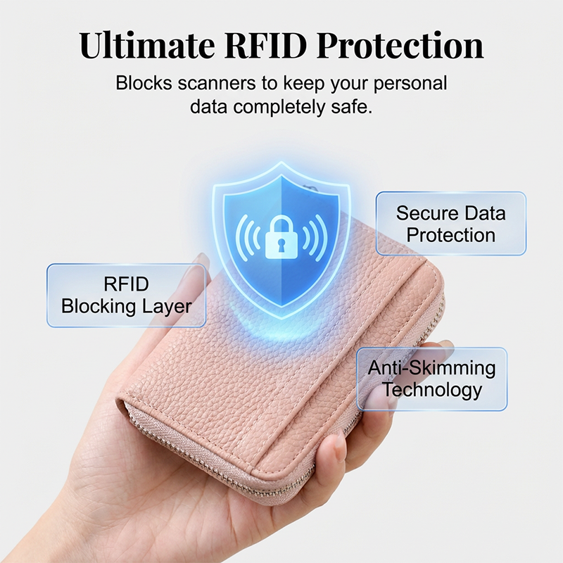 Large Capacity RFID Protected Card Holder