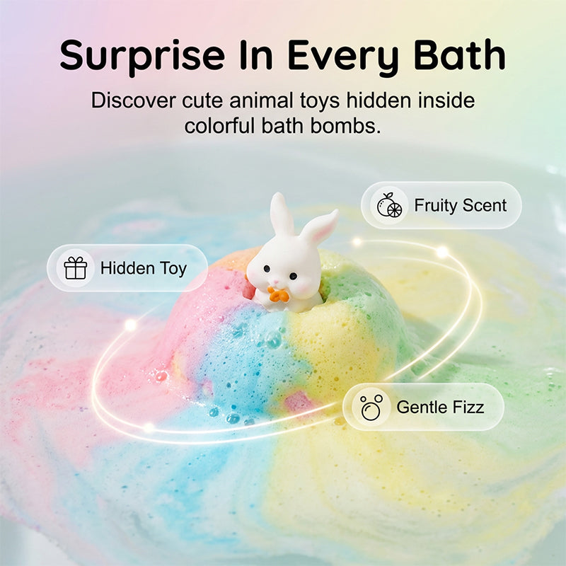📢📢 50% OFF - LIMITED TIME DEAL!🐰 Rabbit Surprise Toy Bath Bomb for Kids