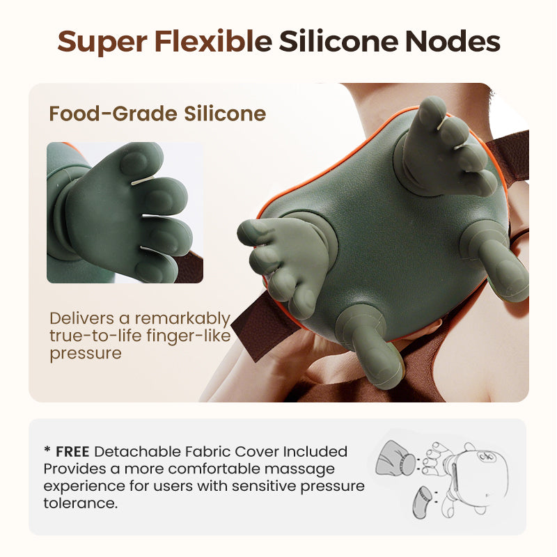 4D Wearable Neck and Shoulder Massager with Heat