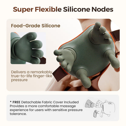 4D Wearable Neck and Shoulder Massager with Heat