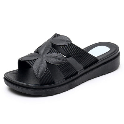 Women's Floral Strap Platform Slippers