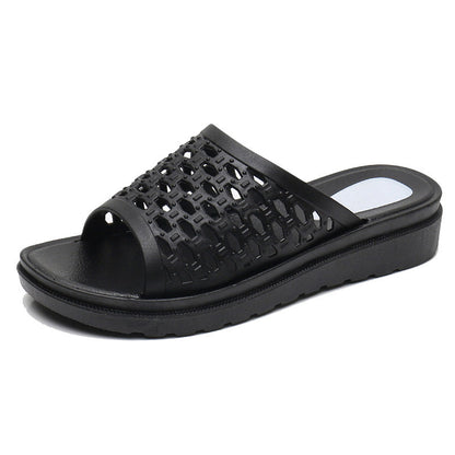 Women's Floral Strap Platform Slippers