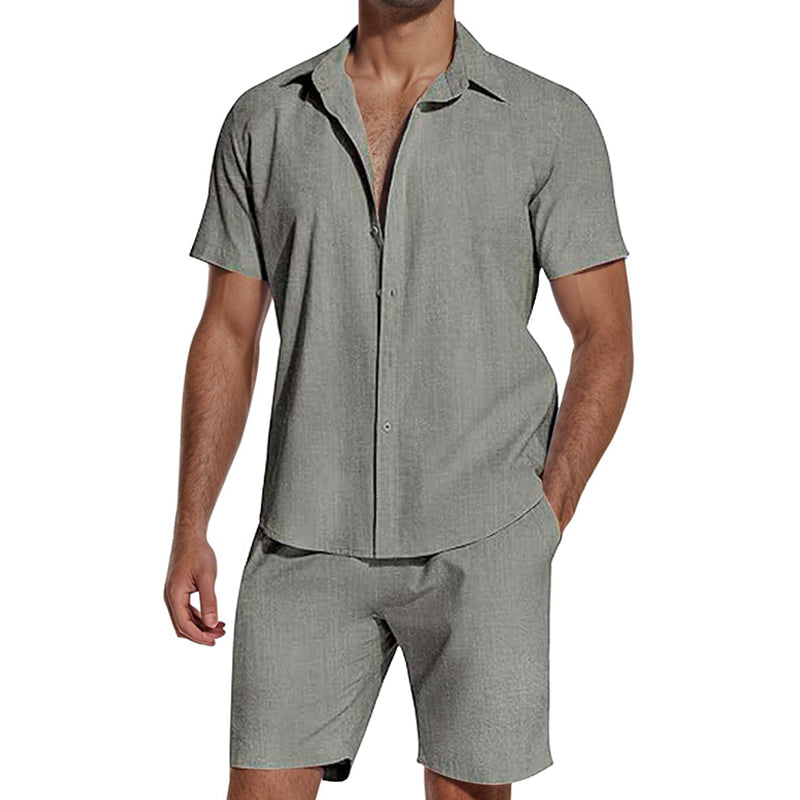 Summer Casual Breathable 2-Piece Set for Men