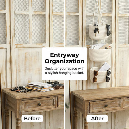 3-Tier Wall-Hanging Storage Organizer