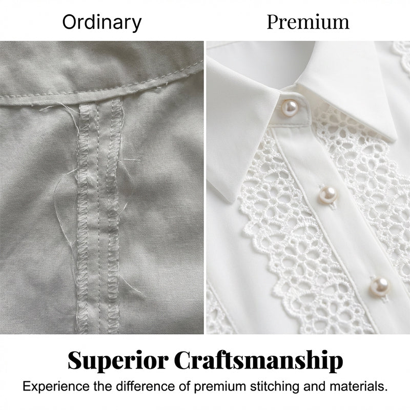 Women's Hollow-Out Lace Long Sleeve Blouse