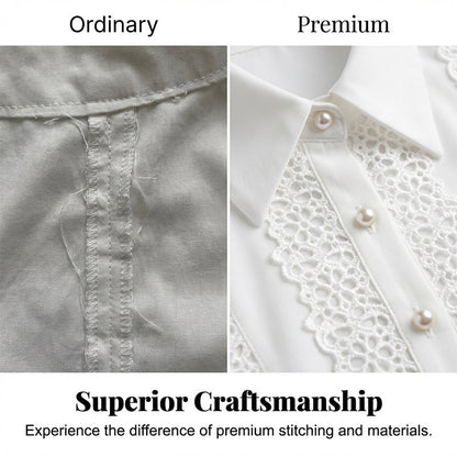 Women's Hollow-Out Lace Long Sleeve Blouse