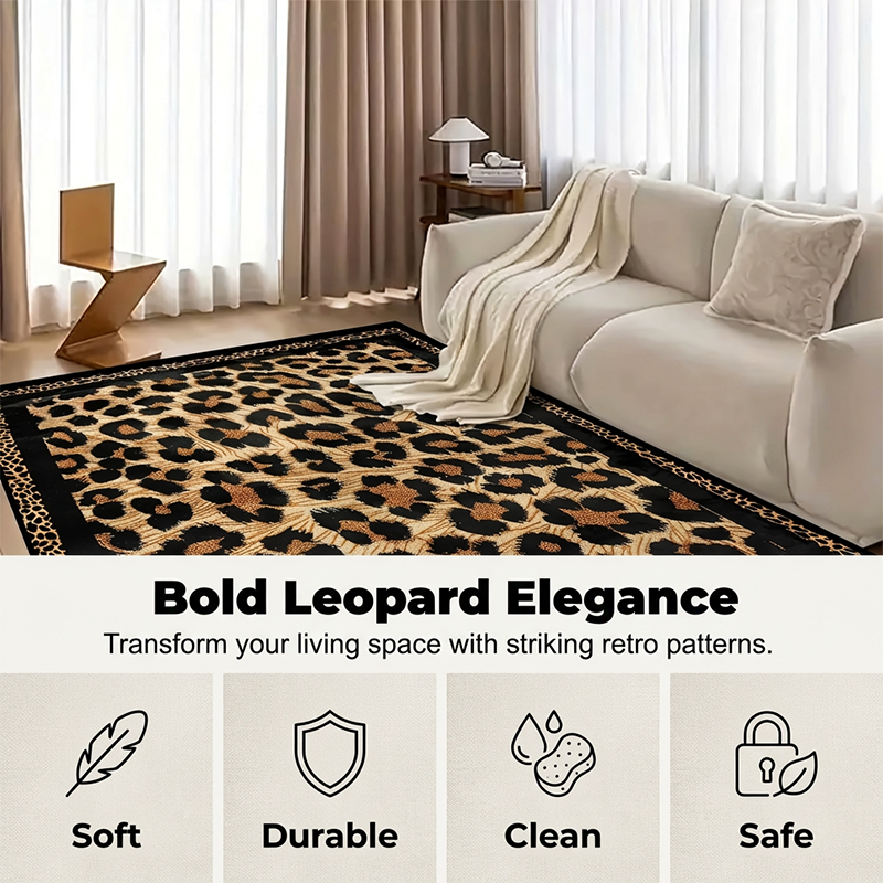 Soft Short-Pile Sofa & Coffee Table Carpet