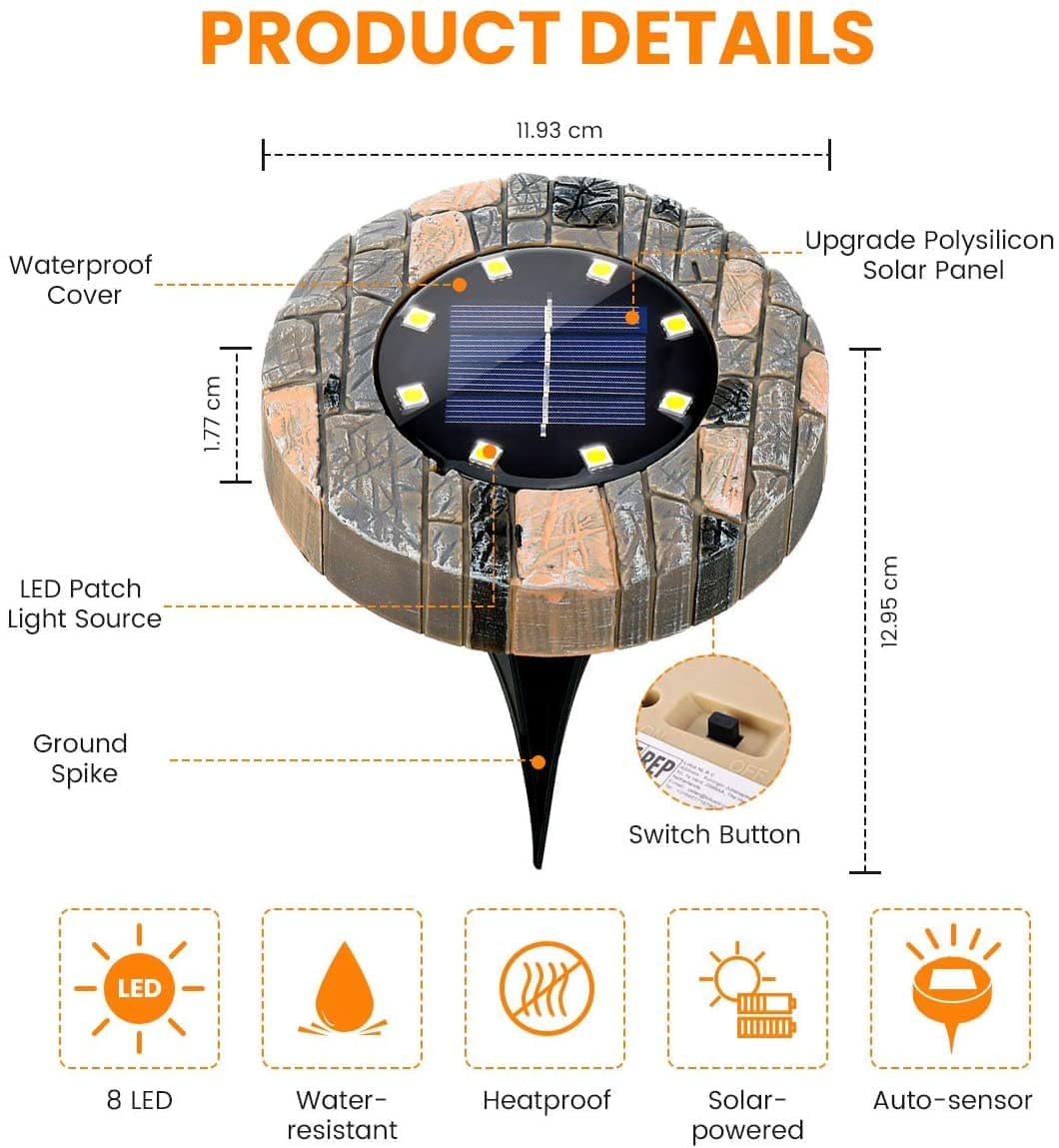 🔥 Hot sale 49 OFF🔥Solar In-Ground Lights – Model Rock